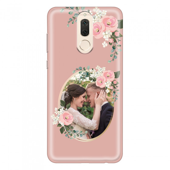 HUAWEI - Mate 10 lite - Soft Clear Case - Pink Floral Mirror Photo