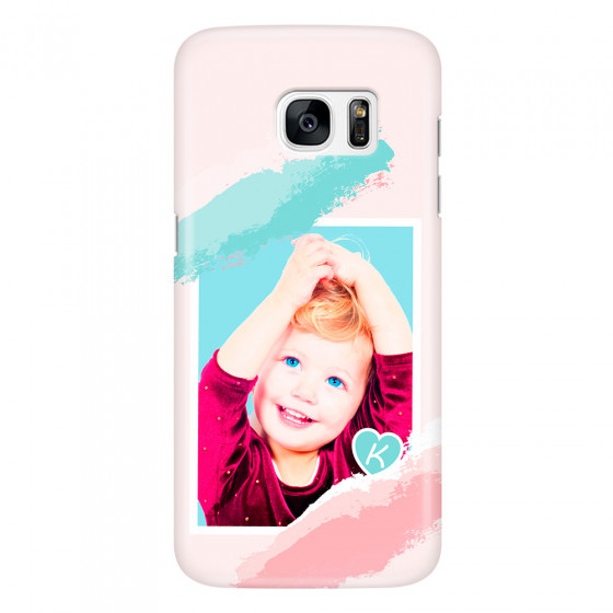 SAMSUNG - Galaxy S7 Edge - 3D Snap Case - Kids Initial Photo