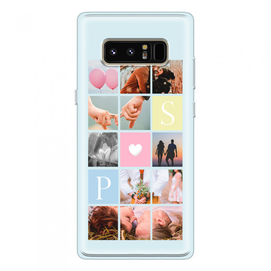 SAMSUNG - Galaxy Note 8 - Soft Clear Case - Insta Love Photo Linked