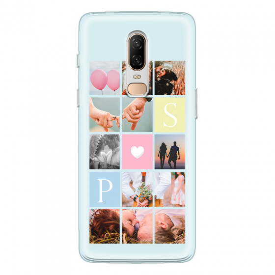 ONEPLUS - OnePlus 6 - Soft Clear Case - Insta Love Photo Linked