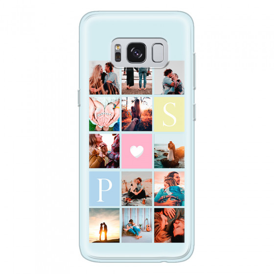 SAMSUNG - Galaxy S8 Plus - Soft Clear Case - Insta Love Photo