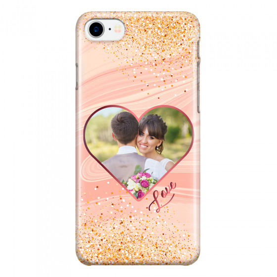 APPLE - iPhone 7 - 3D Snap Case - Glitter Love Heart Photo