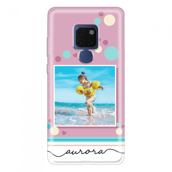 HUAWEI - Mate 20 - Soft Clear Case - Cute Dots Photo Case