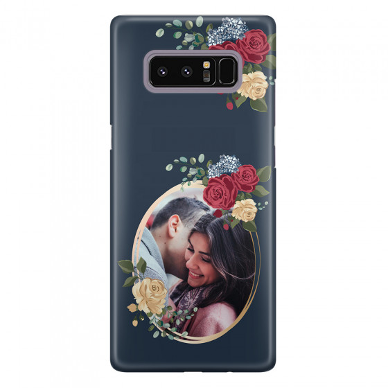 Shop by Style - Custom Photo Cases - SAMSUNG - Galaxy Note 8 - 3D Snap Case - Blue Floral Mirror Photo