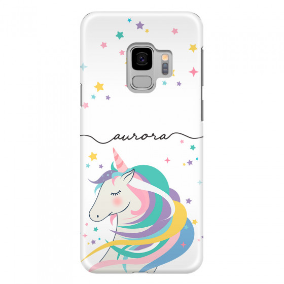 SAMSUNG - Galaxy S9 - 3D Snap Case - Clear Unicorn Handwritten