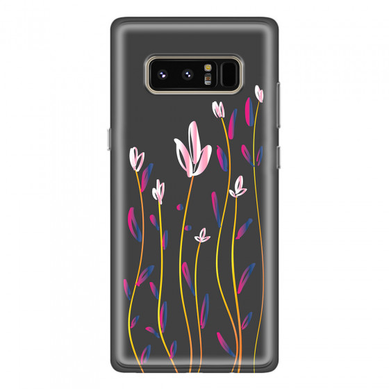 SAMSUNG - Galaxy Note 8 - Soft Clear Case - Pink Tulips