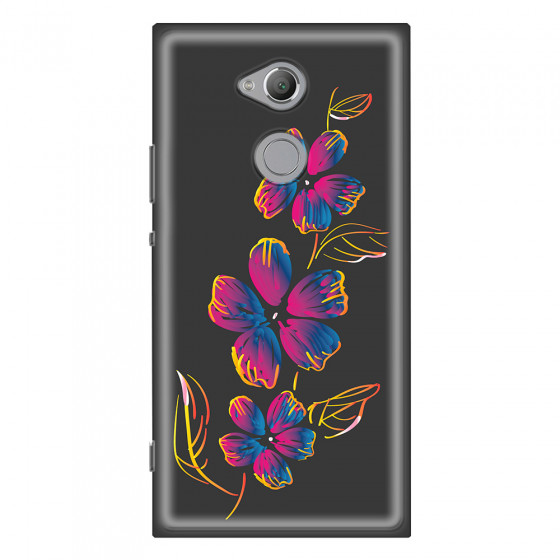 SONY - Sony XA2 Ultra - Soft Clear Case - Spring Flowers In The Dark