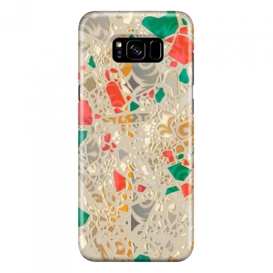 SAMSUNG - Galaxy S8 Plus - 3D Snap Case - Terrazzo Design Gold