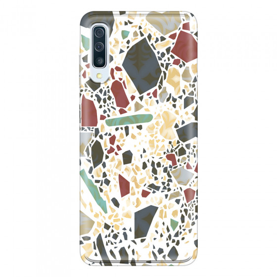 SAMSUNG - Galaxy A70 - Soft Clear Case - Terrazzo Design IX
