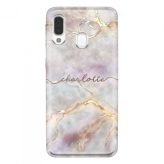SAMSUNG - Galaxy A40 - Soft Clear Case - Marble Rootage