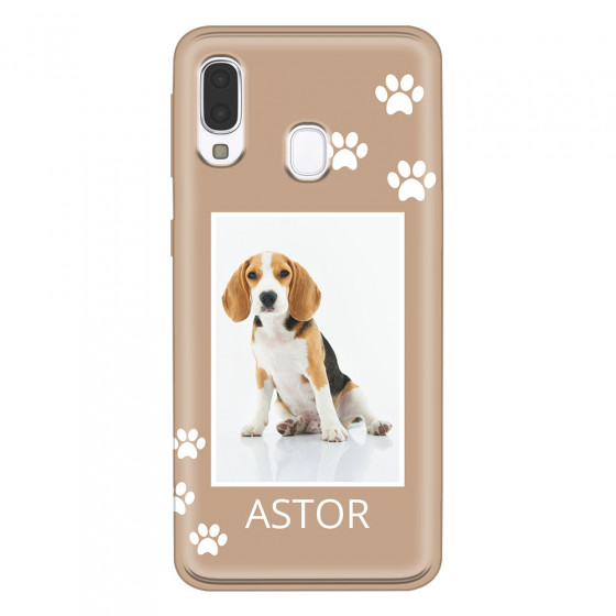 SAMSUNG - Galaxy A40 - Soft Clear Case - Puppy