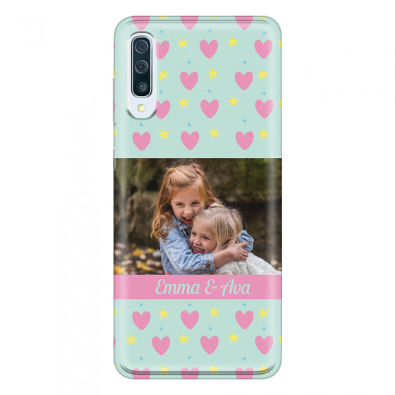 SAMSUNG - Galaxy A70 - Soft Clear Case - Heart Shaped Photo