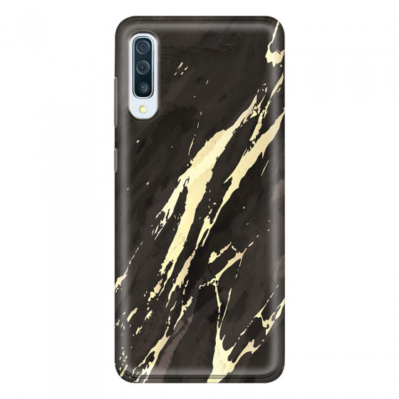 SAMSUNG - Galaxy A70 - Soft Clear Case - Marble Ivory Black