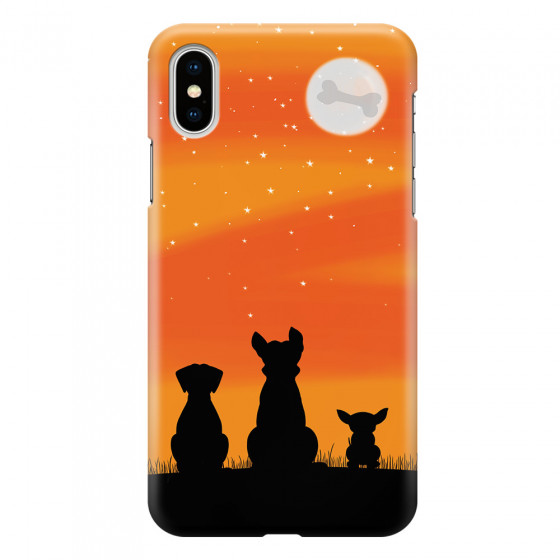 APPLE - iPhone XS - 3D Snap Case - Dog's Desire Orange Sky