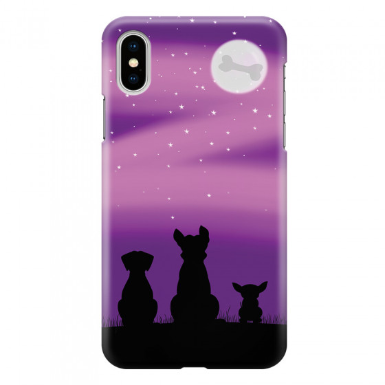 APPLE - iPhone XS - 3D Snap Case - Dog's Desire Violet Sky