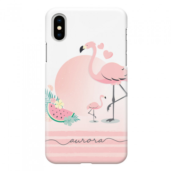 APPLE - iPhone XS - 3D Snap Case - Flamingo Vibes Handwritten