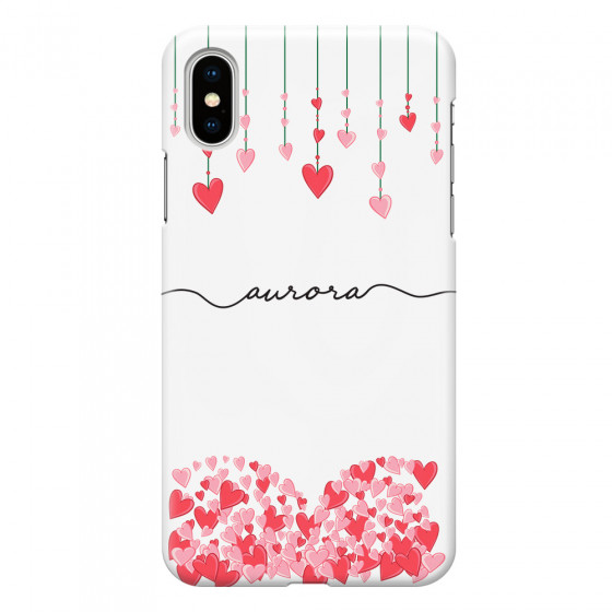 APPLE - iPhone XS - 3D Snap Case - Love Hearts Strings