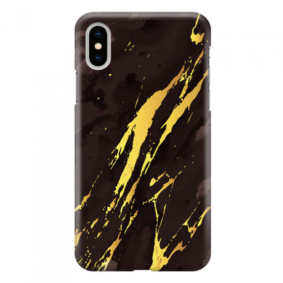 APPLE - iPhone XS - 3D Snap Case - Marble Royal Black