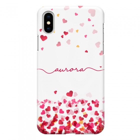 APPLE - iPhone XS - 3D Snap Case - Scattered Hearts