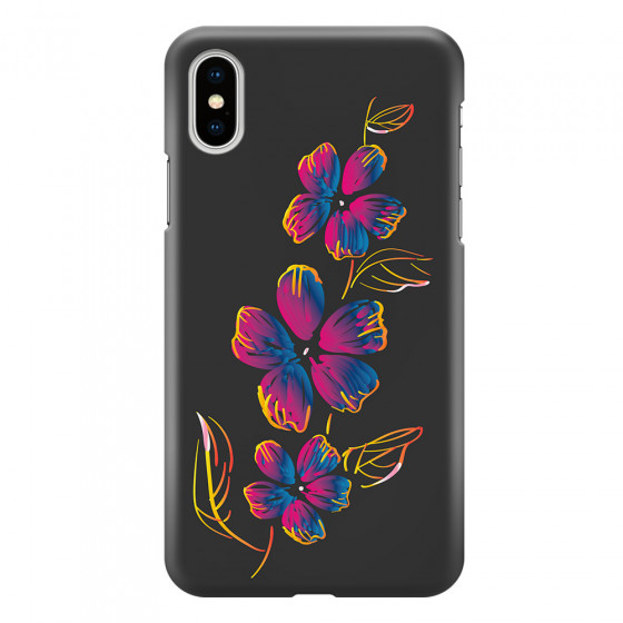 APPLE - iPhone XS - 3D Snap Case - Spring Flowers In The Dark