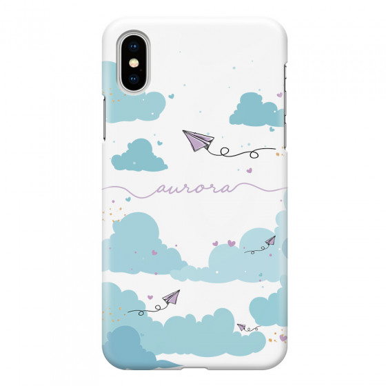 APPLE - iPhone XS - 3D Snap Case - Up in the Clouds Purple