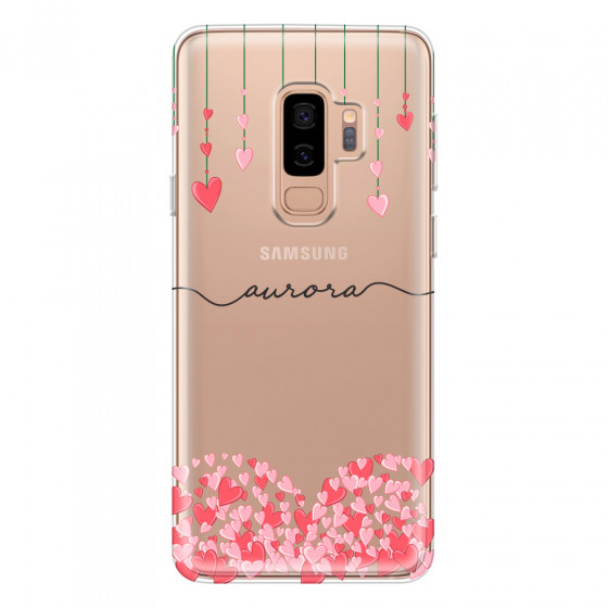 SAMSUNG - Galaxy S9 Plus - Soft Clear Case - Love Hearts Strings