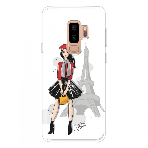 SAMSUNG - Galaxy S9 Plus - Soft Clear Case - Paris With Love