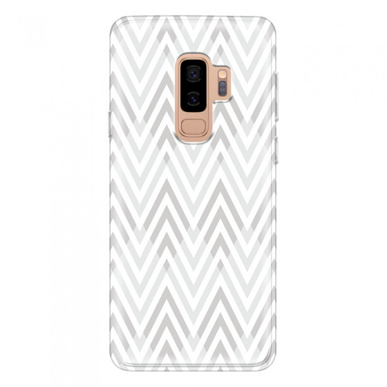 SAMSUNG - Galaxy S9 Plus - Soft Clear Case - Zig Zag Patterns