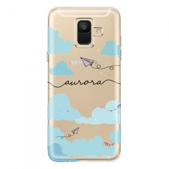 SAMSUNG - Galaxy A6 - Soft Clear Case - Up in the Clouds