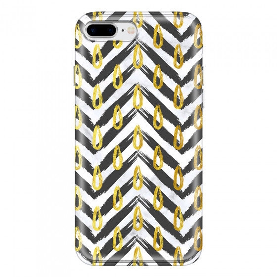 APPLE - iPhone 8 Plus - Soft Clear Case - Exotic Waves