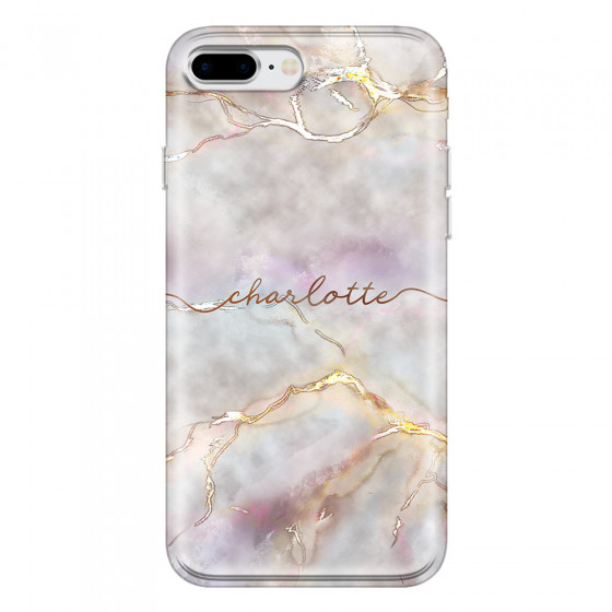 APPLE - iPhone 8 Plus - Soft Clear Case - Marble Rootage