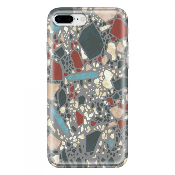 APPLE - iPhone 8 Plus - Soft Clear Case - Terrazzo Design X