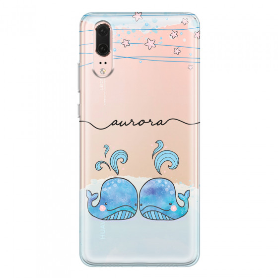 HUAWEI - P20 - Soft Clear Case - Little Whales