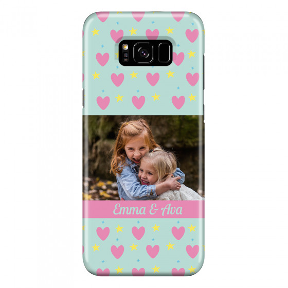SAMSUNG - Galaxy S8 Plus - 3D Snap Case - Heart Shaped Photo