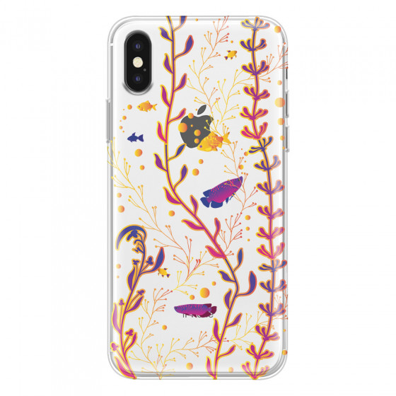 APPLE - iPhone XS - Soft Clear Case - Clear Underwater World