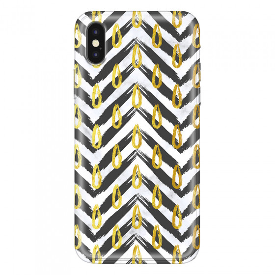 APPLE - iPhone XS - Soft Clear Case - Exotic Waves