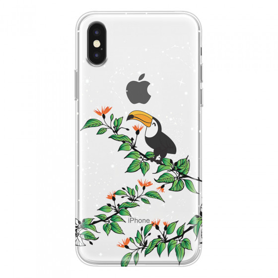 APPLE - iPhone XS - Soft Clear Case - Me, The Stars And Toucan