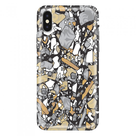 APPLE - iPhone XS - Soft Clear Case - Terrazzo Design I