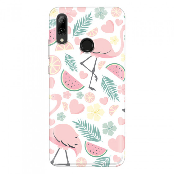 HUAWEI - P Smart 2019 - Soft Clear Case - Tropical Flamingo III