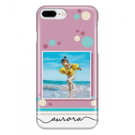 APPLE - iPhone 8 Plus - 3D Snap Case - Cute Dots Photo Case