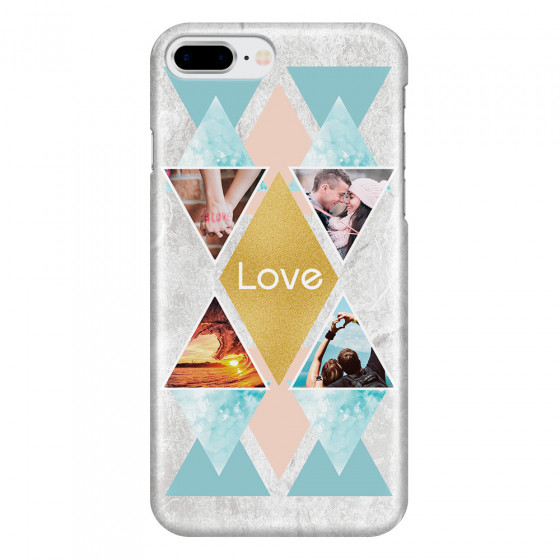APPLE - iPhone 8 Plus - 3D Snap Case - Triangle Love Photo