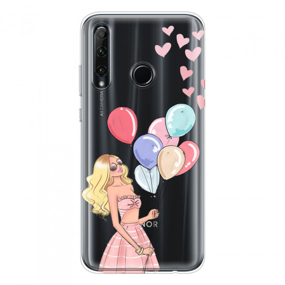 HONOR - Honor 20 lite - Soft Clear Case - Balloon Party