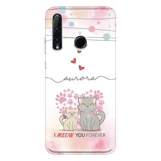 HONOR - Honor 20 lite - Soft Clear Case - I Meow You Forever