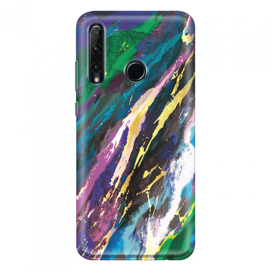 HONOR - Honor 20 lite - Soft Clear Case - Marble Emerald Pearl