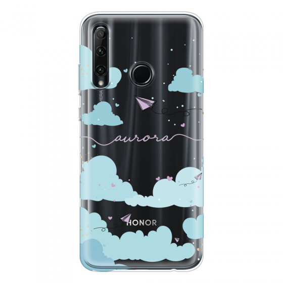 HONOR - Honor 20 lite - Soft Clear Case - Up in the Clouds Purple
