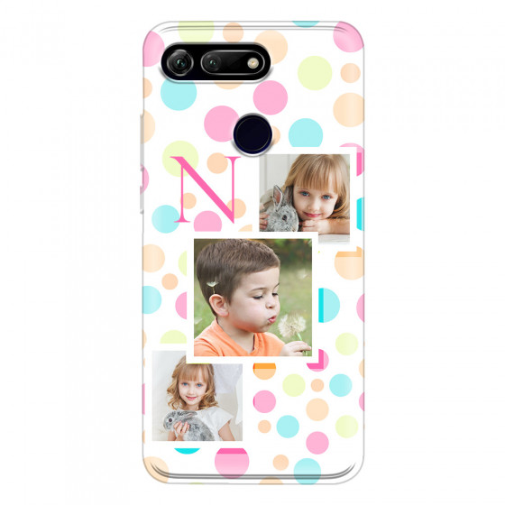 HONOR - Honor View 20 - Soft Clear Case - Cute Dots Initial