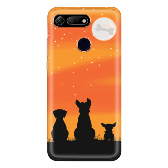 HONOR - Honor View 20 - Soft Clear Case - Dog's Desire Orange Sky