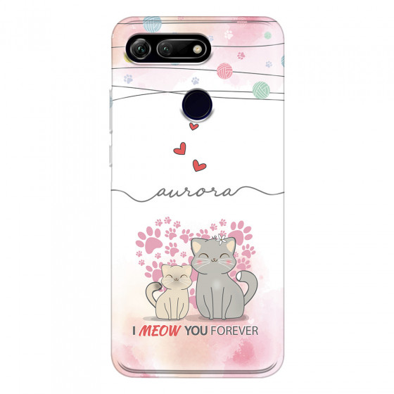 HONOR - Honor View 20 - Soft Clear Case - I Meow You Forever