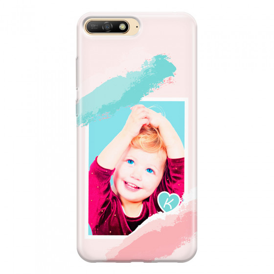 HUAWEI - Y6 2018 - Soft Clear Case - Kids Initial Photo