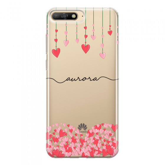 HUAWEI - Y6 2018 - Soft Clear Case - Love Hearts Strings